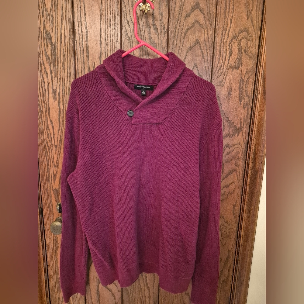 Banana Republic Rich Burgundy Cowl Neck Sweater